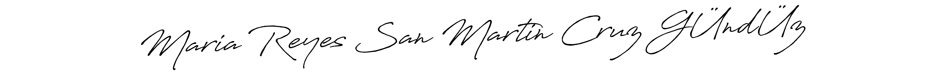Design your own signature with our free online signature maker. With this signature software, you can create a handwritten (Antro_Vectra_Bolder) signature for name Maria Reyes San Martin Cruz GÜndÜz. Maria Reyes San Martin Cruz GÜndÜz signature style 7 images and pictures png
