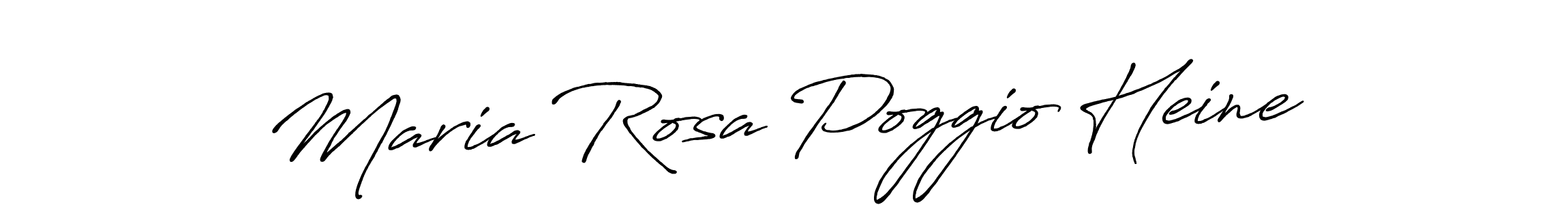 Design your own signature with our free online signature maker. With this signature software, you can create a handwritten (Antro_Vectra_Bolder) signature for name Maria Rosa Poggio Heine. Maria Rosa Poggio Heine signature style 7 images and pictures png