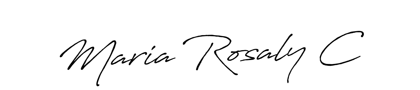 Also we have Maria Rosaly C name is the best signature style. Create professional handwritten signature collection using Antro_Vectra_Bolder autograph style. Maria Rosaly C signature style 7 images and pictures png