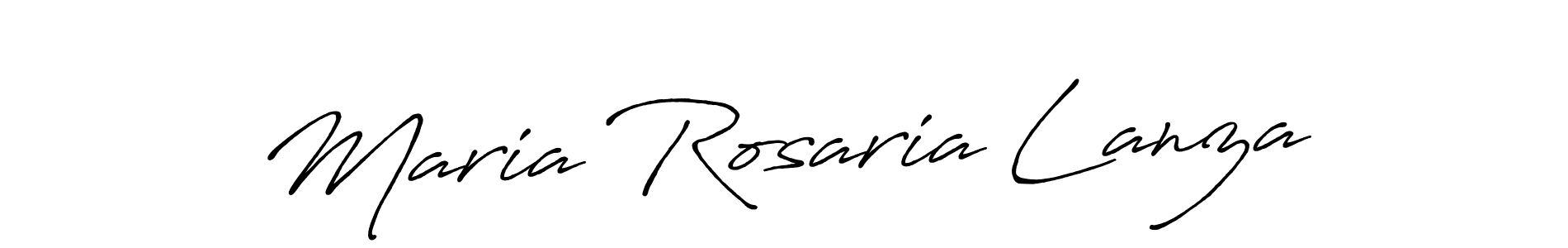 The best way (Antro_Vectra_Bolder) to make a short signature is to pick only two or three words in your name. The name Maria Rosaria Lanza include a total of six letters. For converting this name. Maria Rosaria Lanza signature style 7 images and pictures png