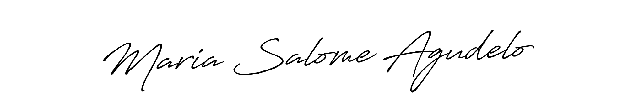 Make a short Maria Salome Agudelo signature style. Manage your documents anywhere anytime using Antro_Vectra_Bolder. Create and add eSignatures, submit forms, share and send files easily. Maria Salome Agudelo signature style 7 images and pictures png