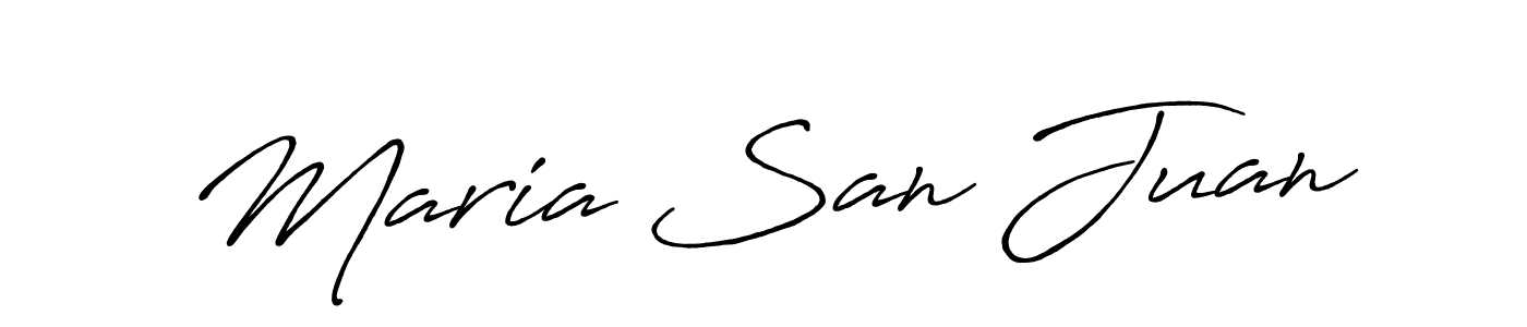 Best and Professional Signature Style for Maria San Juan. Antro_Vectra_Bolder Best Signature Style Collection. Maria San Juan signature style 7 images and pictures png