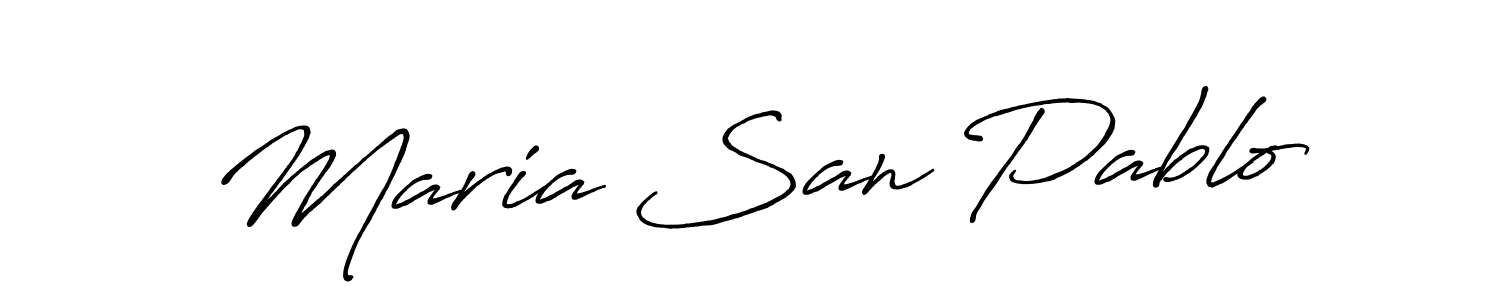 Make a short Maria San Pablo signature style. Manage your documents anywhere anytime using Antro_Vectra_Bolder. Create and add eSignatures, submit forms, share and send files easily. Maria San Pablo signature style 7 images and pictures png