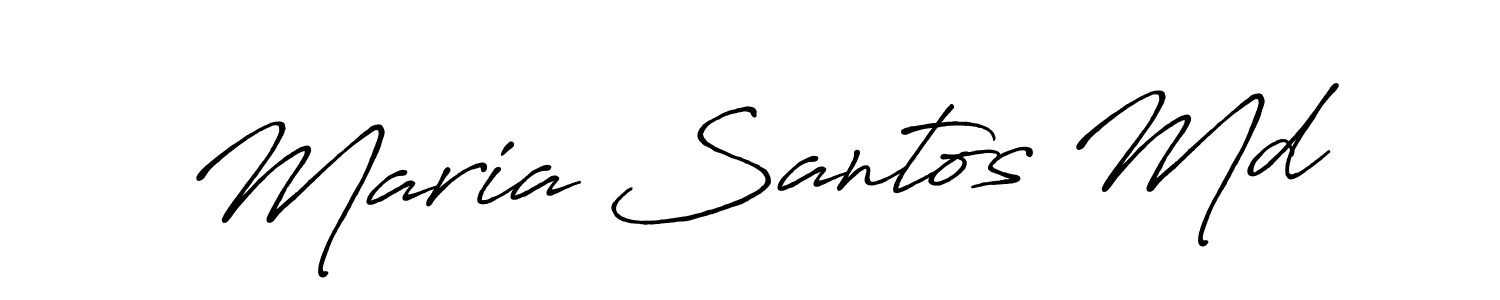 Also we have Maria Santos Md name is the best signature style. Create professional handwritten signature collection using Antro_Vectra_Bolder autograph style. Maria Santos Md signature style 7 images and pictures png