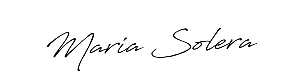 Create a beautiful signature design for name Maria Solera. With this signature (Antro_Vectra_Bolder) fonts, you can make a handwritten signature for free. Maria Solera signature style 7 images and pictures png