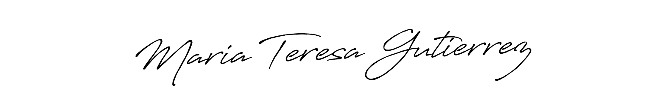 Make a beautiful signature design for name Maria Teresa Gutierrez. Use this online signature maker to create a handwritten signature for free. Maria Teresa Gutierrez signature style 7 images and pictures png