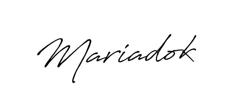 Create a beautiful signature design for name Mariadok. With this signature (Antro_Vectra_Bolder) fonts, you can make a handwritten signature for free. Mariadok signature style 7 images and pictures png
