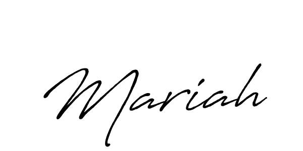 Use a signature maker to create a handwritten signature online. With this signature software, you can design (Antro_Vectra_Bolder) your own signature for name Mariah. Mariah signature style 7 images and pictures png
