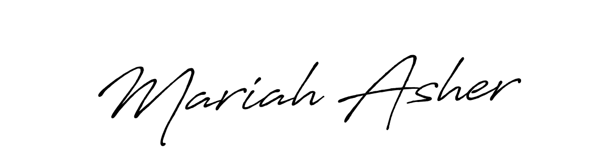 You should practise on your own different ways (Antro_Vectra_Bolder) to write your name (Mariah Asher) in signature. don't let someone else do it for you. Mariah Asher signature style 7 images and pictures png