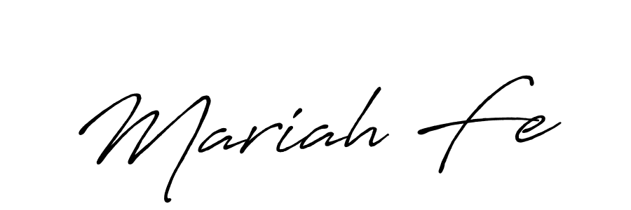 Also You can easily find your signature by using the search form. We will create Mariah Fe name handwritten signature images for you free of cost using Antro_Vectra_Bolder sign style. Mariah Fe signature style 7 images and pictures png