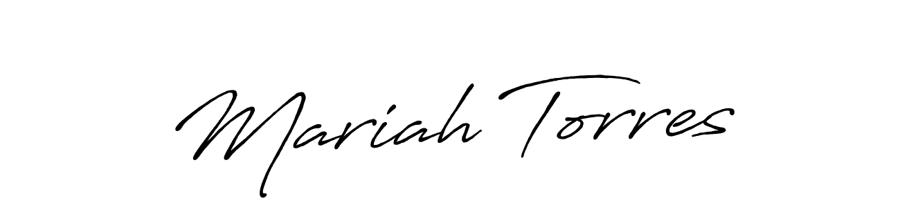 Also we have Mariah Torres name is the best signature style. Create professional handwritten signature collection using Antro_Vectra_Bolder autograph style. Mariah Torres signature style 7 images and pictures png