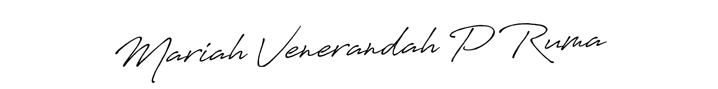 Also we have Mariah Venerandah P Ruma name is the best signature style. Create professional handwritten signature collection using Antro_Vectra_Bolder autograph style. Mariah Venerandah P Ruma signature style 7 images and pictures png