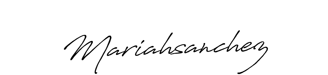 Create a beautiful signature design for name Mariahsanchez. With this signature (Antro_Vectra_Bolder) fonts, you can make a handwritten signature for free. Mariahsanchez signature style 7 images and pictures png