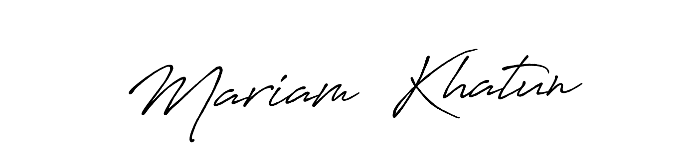 if you are searching for the best signature style for your name Mariam  Khatun. so please give up your signature search. here we have designed multiple signature styles  using Antro_Vectra_Bolder. Mariam  Khatun signature style 7 images and pictures png