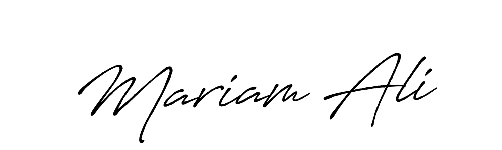 Make a beautiful signature design for name Mariam Ali. Use this online signature maker to create a handwritten signature for free. Mariam Ali signature style 7 images and pictures png