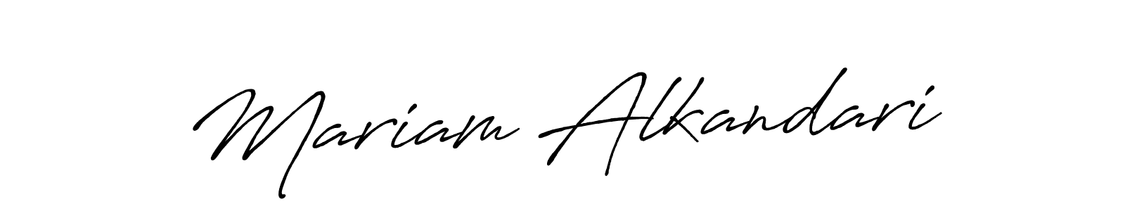 Once you've used our free online signature maker to create your best signature Antro_Vectra_Bolder style, it's time to enjoy all of the benefits that Mariam Alkandari name signing documents. Mariam Alkandari signature style 7 images and pictures png