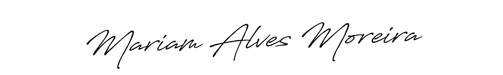 It looks lik you need a new signature style for name Mariam Alves Moreira. Design unique handwritten (Antro_Vectra_Bolder) signature with our free signature maker in just a few clicks. Mariam Alves Moreira signature style 7 images and pictures png