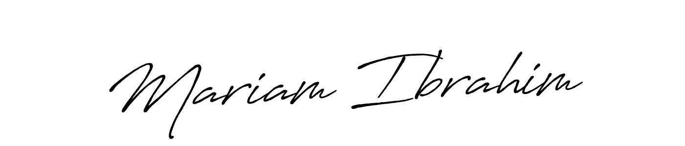 if you are searching for the best signature style for your name Mariam Ibrahim. so please give up your signature search. here we have designed multiple signature styles  using Antro_Vectra_Bolder. Mariam Ibrahim signature style 7 images and pictures png