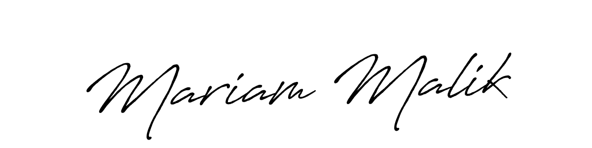 Make a short Mariam Malik signature style. Manage your documents anywhere anytime using Antro_Vectra_Bolder. Create and add eSignatures, submit forms, share and send files easily. Mariam Malik signature style 7 images and pictures png