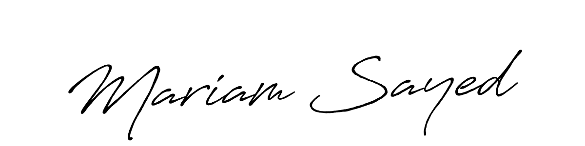 Also we have Mariam Sayed name is the best signature style. Create professional handwritten signature collection using Antro_Vectra_Bolder autograph style. Mariam Sayed signature style 7 images and pictures png