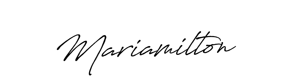 It looks lik you need a new signature style for name Mariamilton. Design unique handwritten (Antro_Vectra_Bolder) signature with our free signature maker in just a few clicks. Mariamilton signature style 7 images and pictures png