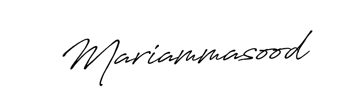 Antro_Vectra_Bolder is a professional signature style that is perfect for those who want to add a touch of class to their signature. It is also a great choice for those who want to make their signature more unique. Get Mariammasood name to fancy signature for free. Mariammasood signature style 7 images and pictures png