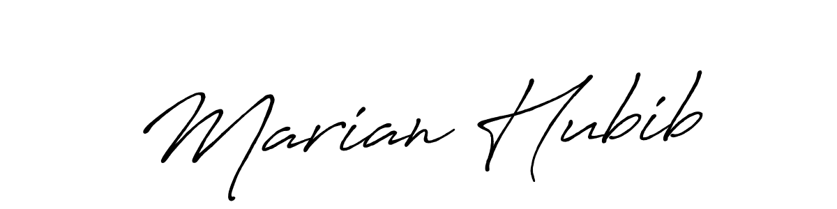 Also we have Marian Hubib name is the best signature style. Create professional handwritten signature collection using Antro_Vectra_Bolder autograph style. Marian Hubib signature style 7 images and pictures png