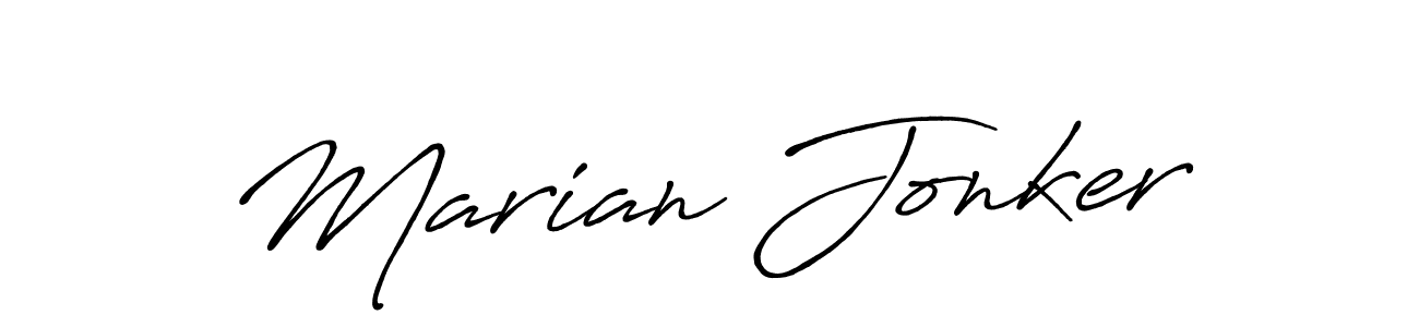 Also we have Marian Jonker name is the best signature style. Create professional handwritten signature collection using Antro_Vectra_Bolder autograph style. Marian Jonker signature style 7 images and pictures png