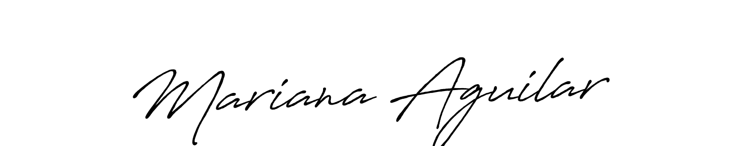Mariana Aguilar stylish signature style. Best Handwritten Sign (Antro_Vectra_Bolder) for my name. Handwritten Signature Collection Ideas for my name Mariana Aguilar. Mariana Aguilar signature style 7 images and pictures png