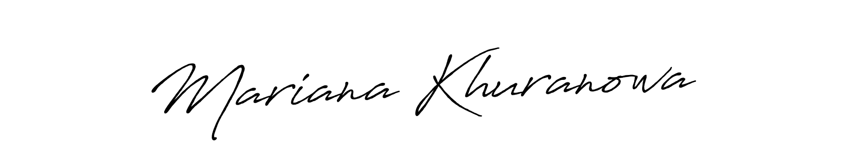 Also You can easily find your signature by using the search form. We will create Mariana Khuranowa name handwritten signature images for you free of cost using Antro_Vectra_Bolder sign style. Mariana Khuranowa signature style 7 images and pictures png