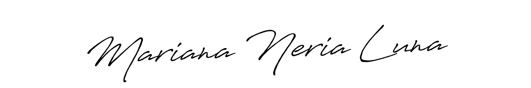 Make a short Mariana Neria Luna signature style. Manage your documents anywhere anytime using Antro_Vectra_Bolder. Create and add eSignatures, submit forms, share and send files easily. Mariana Neria Luna signature style 7 images and pictures png