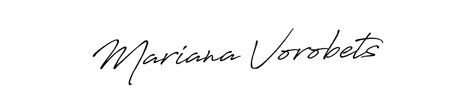 How to make Mariana Vorobets signature? Antro_Vectra_Bolder is a professional autograph style. Create handwritten signature for Mariana Vorobets name. Mariana Vorobets signature style 7 images and pictures png