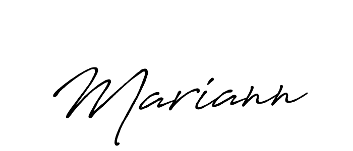 Design your own signature with our free online signature maker. With this signature software, you can create a handwritten (Antro_Vectra_Bolder) signature for name Mariann. Mariann signature style 7 images and pictures png