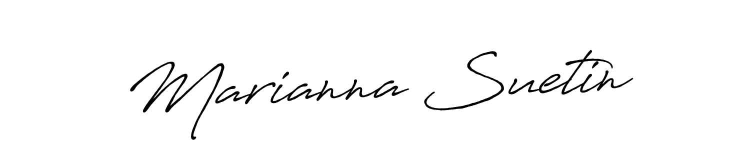Use a signature maker to create a handwritten signature online. With this signature software, you can design (Antro_Vectra_Bolder) your own signature for name Marianna Suetin. Marianna Suetin signature style 7 images and pictures png