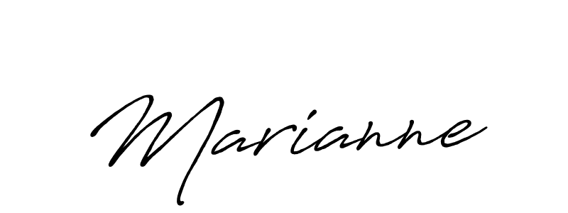 Marianne stylish signature style. Best Handwritten Sign (Antro_Vectra_Bolder) for my name. Handwritten Signature Collection Ideas for my name Marianne. Marianne signature style 7 images and pictures png