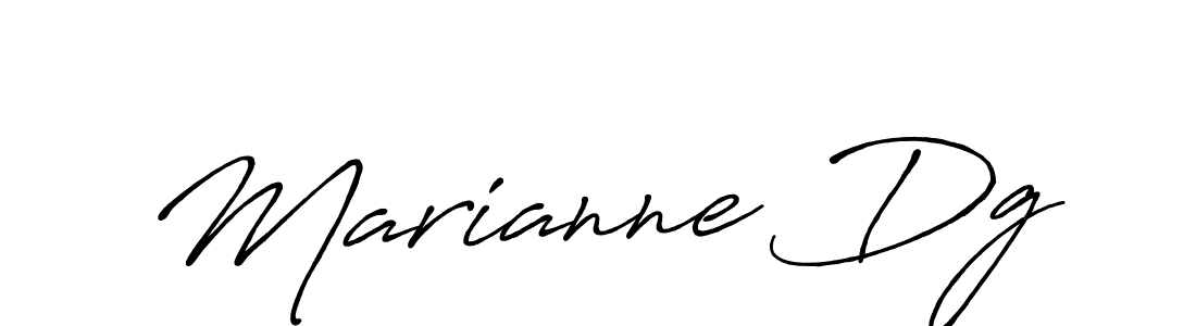 You should practise on your own different ways (Antro_Vectra_Bolder) to write your name (Marianne Dg) in signature. don't let someone else do it for you. Marianne Dg signature style 7 images and pictures png