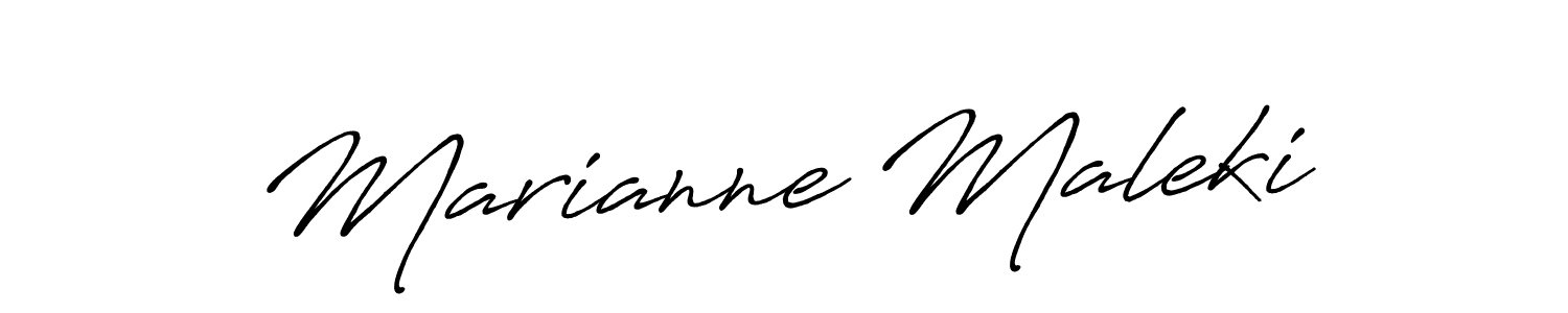 It looks lik you need a new signature style for name Marianne Maleki. Design unique handwritten (Antro_Vectra_Bolder) signature with our free signature maker in just a few clicks. Marianne Maleki signature style 7 images and pictures png