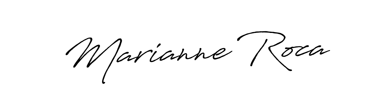 Make a beautiful signature design for name Marianne Roca. With this signature (Antro_Vectra_Bolder) style, you can create a handwritten signature for free. Marianne Roca signature style 7 images and pictures png