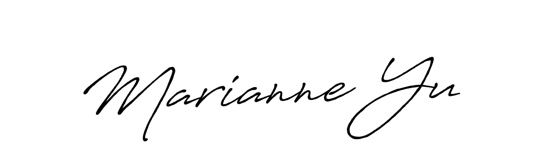 if you are searching for the best signature style for your name Marianne Yu. so please give up your signature search. here we have designed multiple signature styles  using Antro_Vectra_Bolder. Marianne Yu signature style 7 images and pictures png