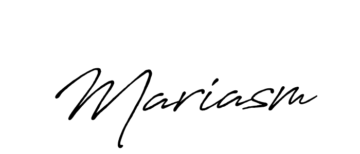 Use a signature maker to create a handwritten signature online. With this signature software, you can design (Antro_Vectra_Bolder) your own signature for name Mariasm. Mariasm signature style 7 images and pictures png