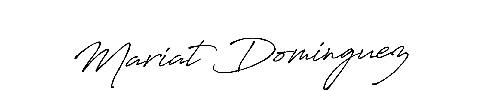 It looks lik you need a new signature style for name Mariat Dominguez. Design unique handwritten (Antro_Vectra_Bolder) signature with our free signature maker in just a few clicks. Mariat Dominguez signature style 7 images and pictures png