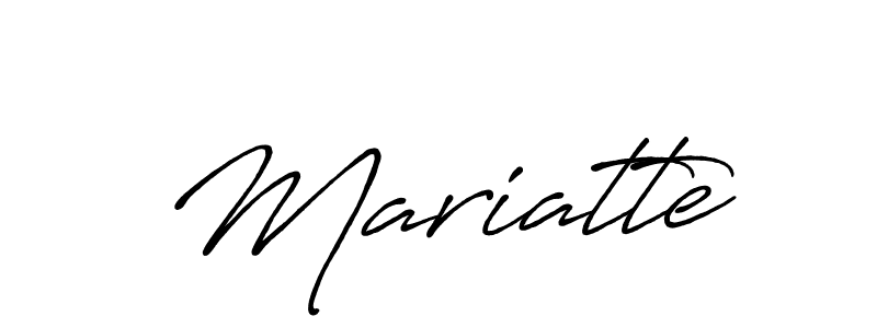 You should practise on your own different ways (Antro_Vectra_Bolder) to write your name (Mariatte) in signature. don't let someone else do it for you. Mariatte signature style 7 images and pictures png