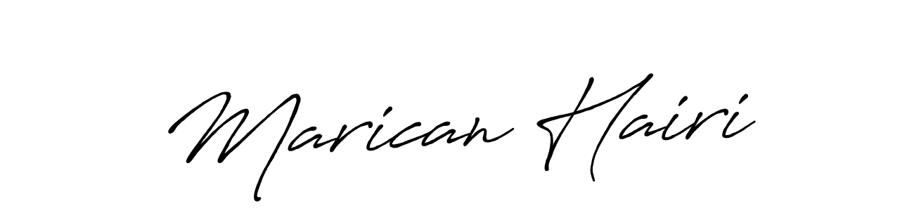 The best way (Antro_Vectra_Bolder) to make a short signature is to pick only two or three words in your name. The name Marican Hairi include a total of six letters. For converting this name. Marican Hairi signature style 7 images and pictures png