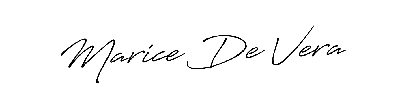 Make a beautiful signature design for name Marice De Vera. With this signature (Antro_Vectra_Bolder) style, you can create a handwritten signature for free. Marice De Vera signature style 7 images and pictures png