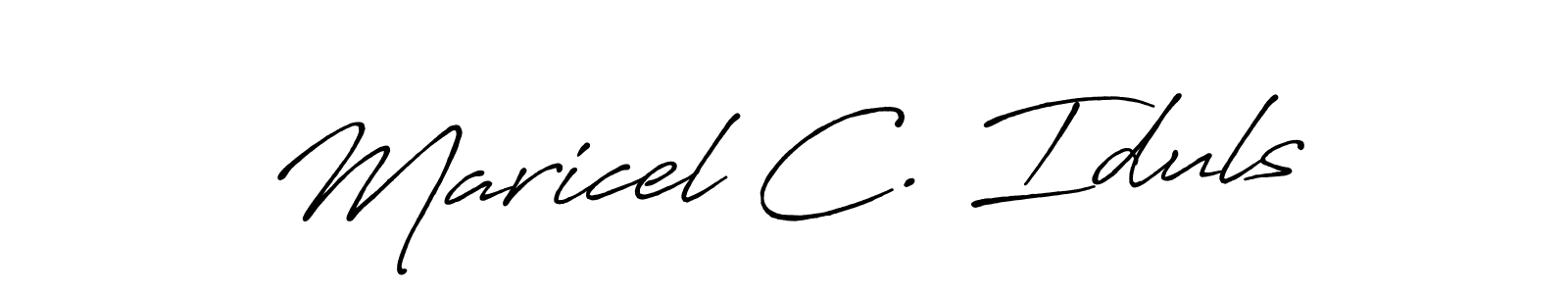 Best and Professional Signature Style for Maricel C. Iduls. Antro_Vectra_Bolder Best Signature Style Collection. Maricel C. Iduls signature style 7 images and pictures png