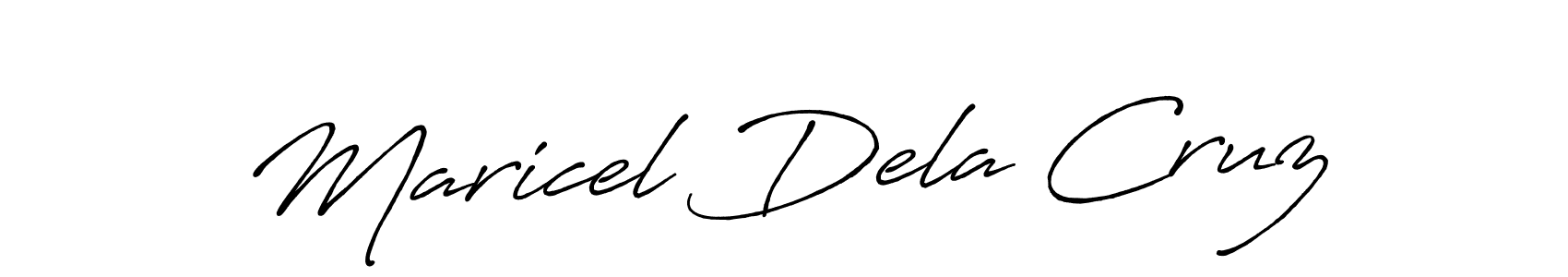 Similarly Antro_Vectra_Bolder is the best handwritten signature design. Signature creator online .You can use it as an online autograph creator for name Maricel Dela Cruz. Maricel Dela Cruz signature style 7 images and pictures png