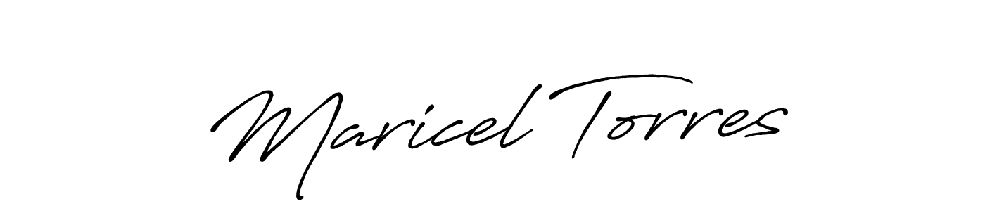 How to make Maricel Torres signature? Antro_Vectra_Bolder is a professional autograph style. Create handwritten signature for Maricel Torres name. Maricel Torres signature style 7 images and pictures png