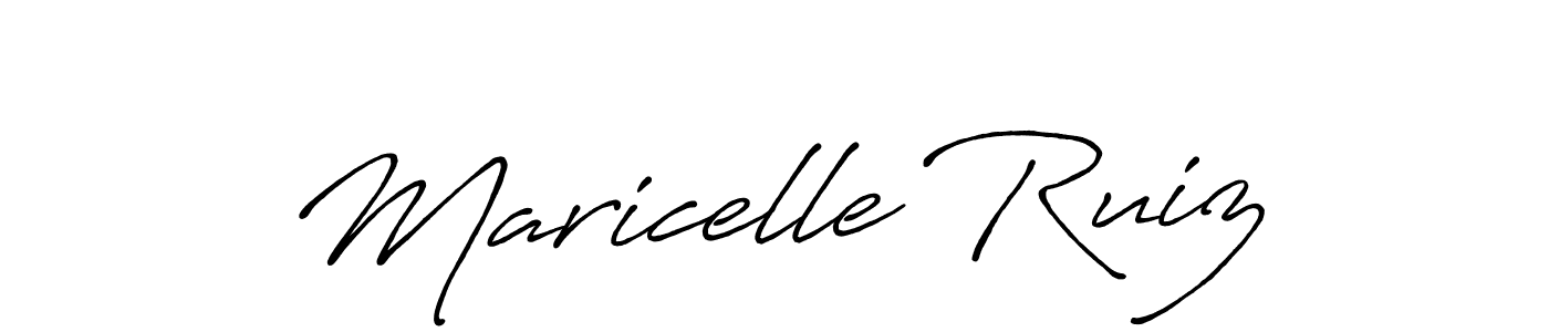 Make a beautiful signature design for name Maricelle Ruiz. Use this online signature maker to create a handwritten signature for free. Maricelle Ruiz signature style 7 images and pictures png