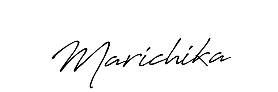 Make a beautiful signature design for name Marichika. With this signature (Antro_Vectra_Bolder) style, you can create a handwritten signature for free. Marichika signature style 7 images and pictures png