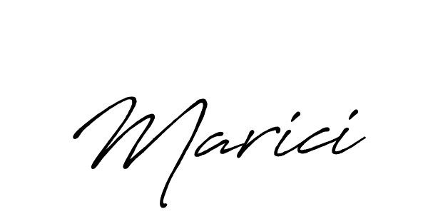 Design your own signature with our free online signature maker. With this signature software, you can create a handwritten (Antro_Vectra_Bolder) signature for name Marici. Marici signature style 7 images and pictures png